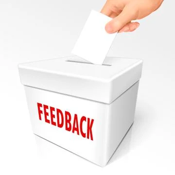 Feedback box words Stock Illustration
