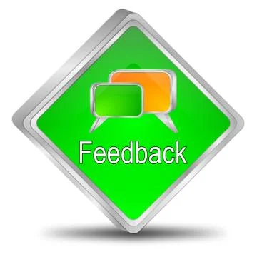 Feedback button Illustrazione stock