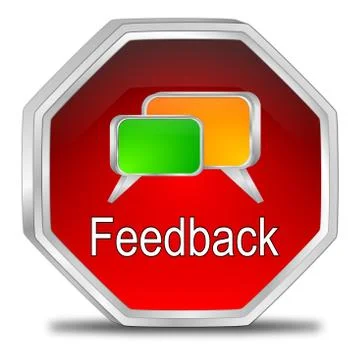 Feedback button Stock Illustration