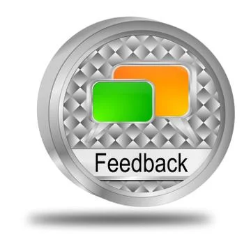 Feedback button Stock Illustration