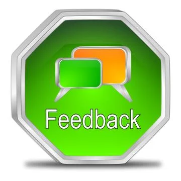 Feedback button Stock Illustration
