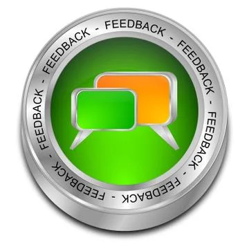 Feedback button Foto stock