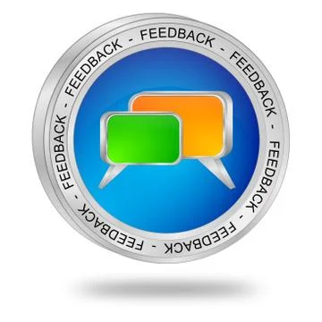 Feedback button Foto stock