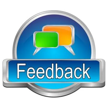 Feedback button Foto stock