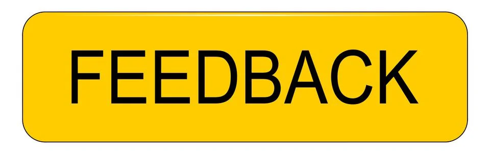 Feedback button on white background - illustration Stock Illustration