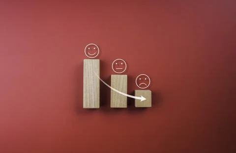 Feedback, client survey, customer experience satisfaction rating with emotico Stock Photos