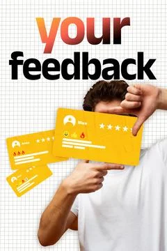 Feedback collection about user experience and service quality in a modern Stock Photos