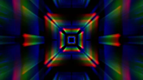 Feedback Color Lights VJ Loop Stock Footage 145747893