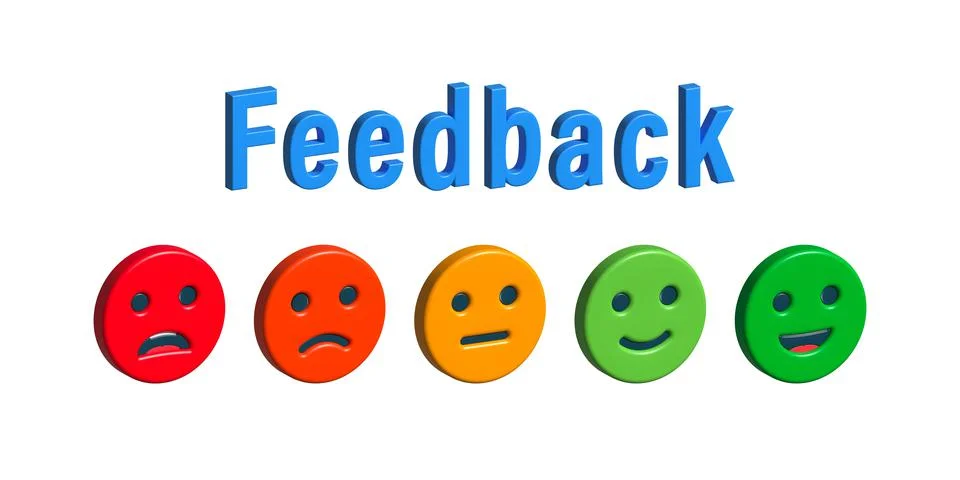 Feedback concept design, emotions scale background and banner Stock Illustration