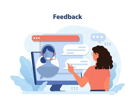 Feedback concept. Flat vector illustration イラスト素材