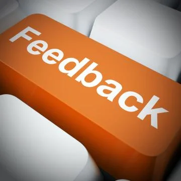 Feedback concept icon means giving a response like criticism or 스톡 일러스트