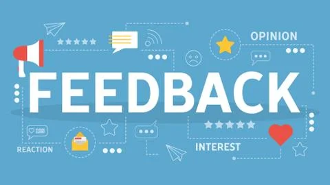 Feedback concept. Idea of a customer rating Illustrazione stock