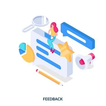 Feedback concept.  Stock Illustration