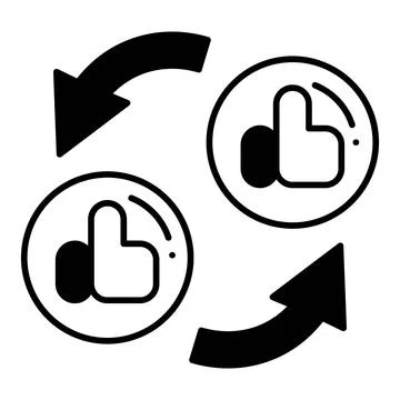 Feedback Dualtone Icon Illustrazione stock