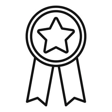 Feedback emblem icon outline vector. Customer trust Stock Illustration