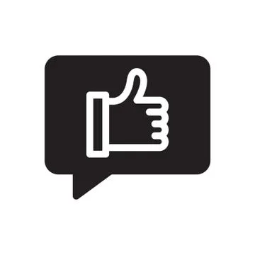 Feedback glyph flat icon イラスト素材