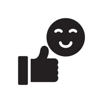 Feedback glyph flat icon 스톡 일러스트