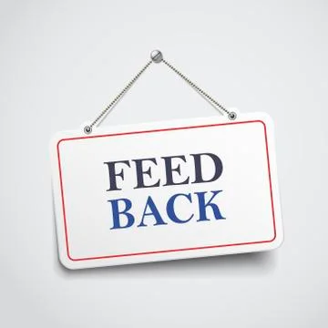 Feedback hanging sign Stock Illustration