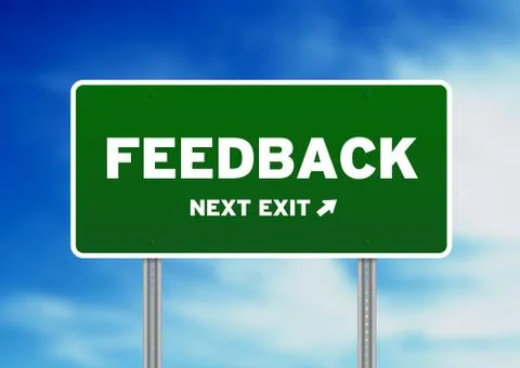 Feedback highway sign Stock Illustration