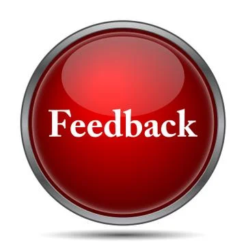 Feedback icon. Internet button on white background.. Stock Illustration