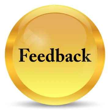 Feedback icon. Internet button on white background.. Stock Illustration