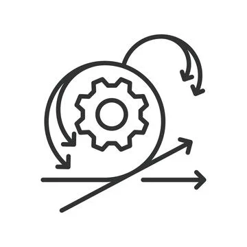 Feedback icon in line design. feedback, agile, communication, improvement Stock Illustration