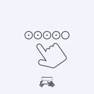 Feedback icon - Thin series Stock Illustration