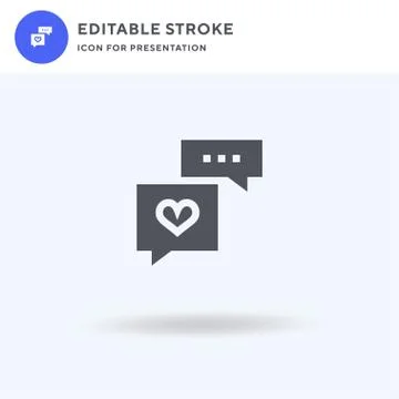 Feedback icon vector, filled flat sign, solid pictogram isolated on white, lo Illustrazione stock