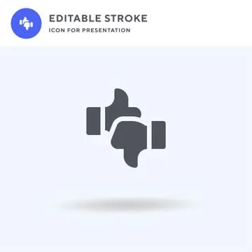 Feedback icon vector, filled flat sign, solid pictogram isolated on white, logo Illustrazione stock