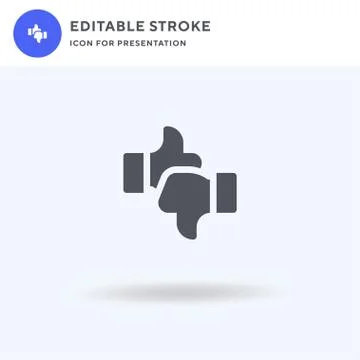 Feedback icon vector, filled flat sign, solid pictogram isolated on white, logo Illustrazione stock