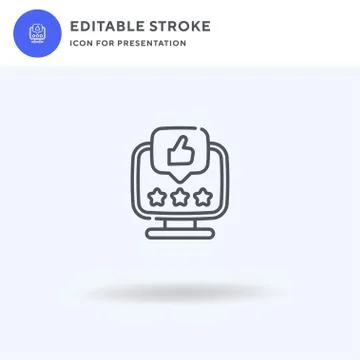 Feedback icon vector, filled flat sign, solid pictogram isolated on white, logo Stock Illustration