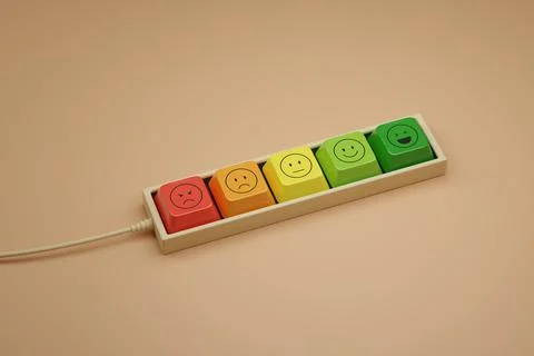 Feedback keyboard. Qualification concept. Photos