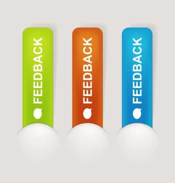Feedback Labels Stock Illustration