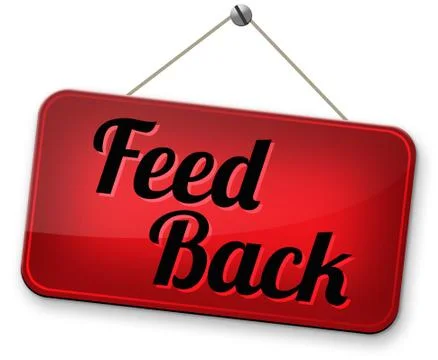 Feedback, leave a comment and rate product Illustrazione stock