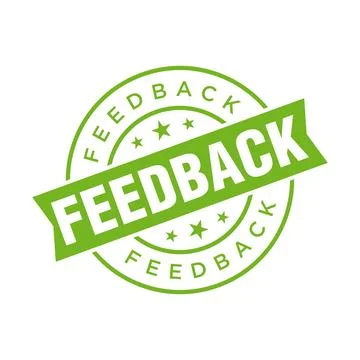 Feedback Letter Rubber Stamp Vector Design Template Stock Illustration