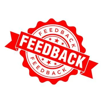 Feedback Letter Rubber Stamp Vector Design Template Stock Illustration