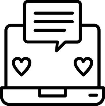 Feedback Line Icon Design Stock Illustration