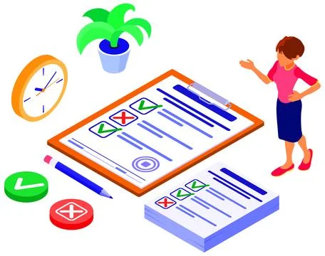 Feedback or Survey Questionnaire Form Stock Illustration