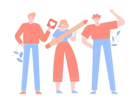 Feedback of a product, service, mobile application Иллюстрация
