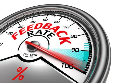 Feedback rate meter Stock Illustration
