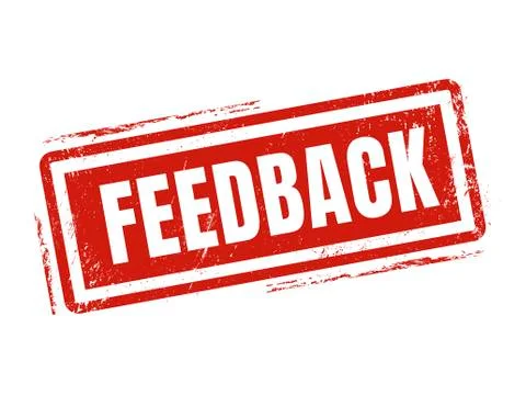 Feedback red stamp style Stock-Illustration
