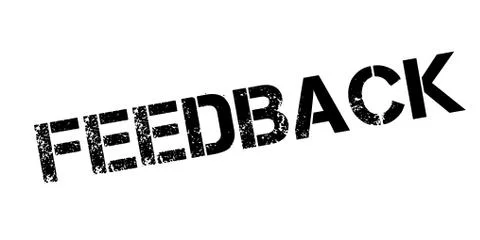 Feedback rubber stamp Stock Illustration