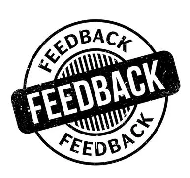 Feedback rubber stamp Stock Illustration