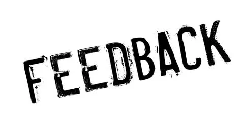 Feedback rubber stamp Stock Illustration