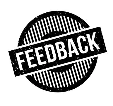 Feedback rubber stamp Stock Illustration