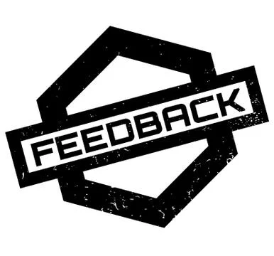 Feedback rubber stamp Stock Illustration