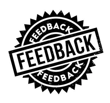 Feedback rubber stamp Stock Illustration