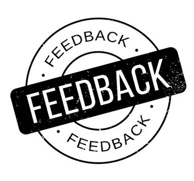 Feedback rubber stamp Stock Illustration