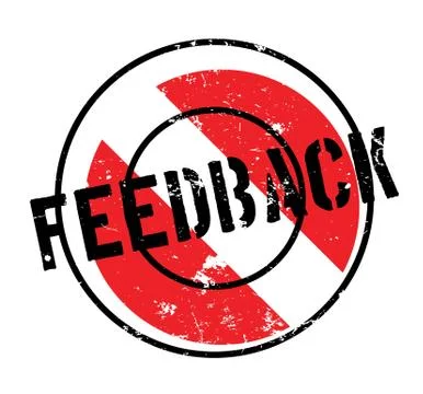 Feedback rubber stamp Stock Illustration