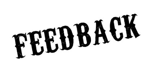 Feedback rubber stamp Stock Illustration